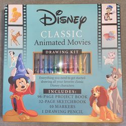 Disney Classic Animated Movies Drawing Kit (OPENED UNUSED/COMPLETE)