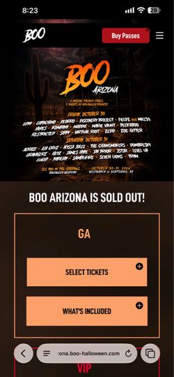 Boo Az GA 2 day