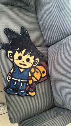 Baby goku and Milo rug