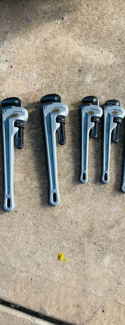 New Rigid Aluminum Pipe Wrench 14” & 18”
