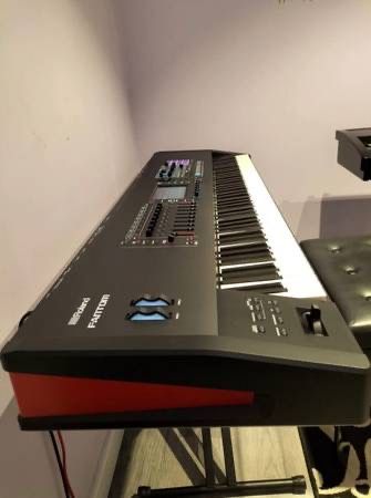 Roland Fantom-8 Workstation with Case and Stand