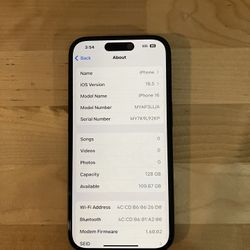 AT&T  iPhone 16 128Gb Great Condition 100% Battery Health 