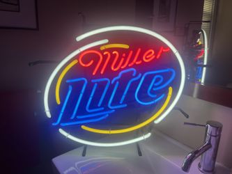 Miller Lite Authentic Neon Beer Sign