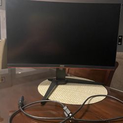 AOC C24G1 24" Curved Frameless Gaming Monitor, FHD 1080p
