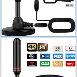 🔥Brand new🔥 TV Antenna Indoor Antenna for Smart TV with 2 Amplifier Signal Booster for Long Range Reception and All Smart TVs HD Digital Antenna for