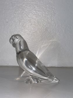 BACCARAT Parrot Crystal Figurine 4"