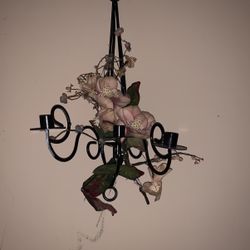 Steel three candle holder