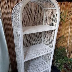 Vintage Wicker Shelf 