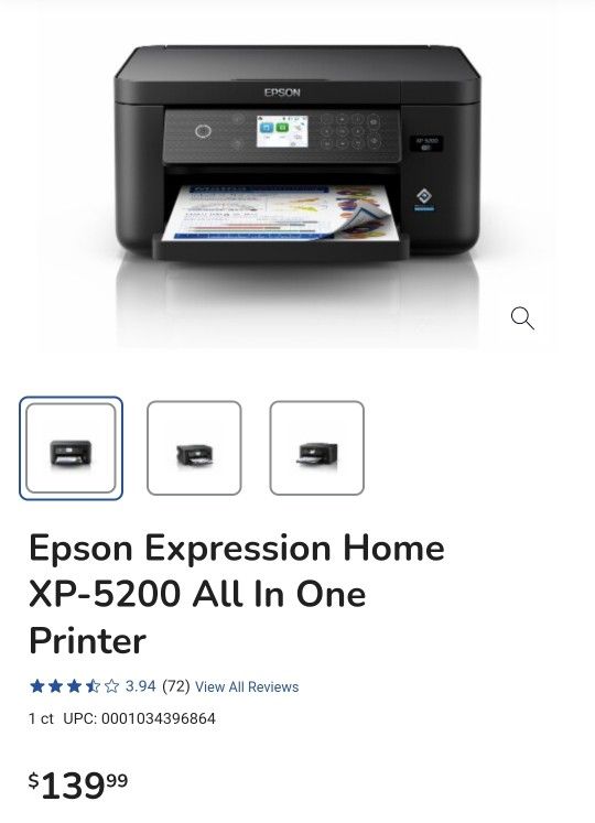 Epson XP-5200 Wireless All-in-One Printer

- Great Condition