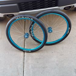 SE Racing Bikes 26 Wheels Rims Tires Blue New BMX Cruiser