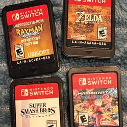 Prices are as follows   Super smash bros $30 Mario kart 8 $30 Zelda breath of the wild $30 Rayman legends $10  No trades CASH ONLY  check my other lis
