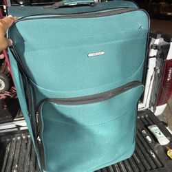 Dejuno Lisbon teal green Lightweight Expandable Spinner Luggage