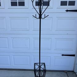 Coat Rack And Umbrella Holder 