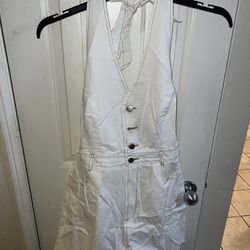 Cupshe Open Back Romper Shorts