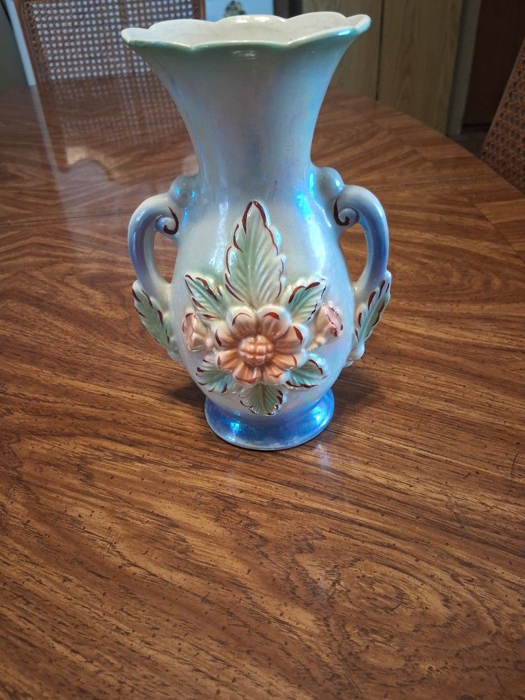 Lusterware Vase  Made In Brazil 