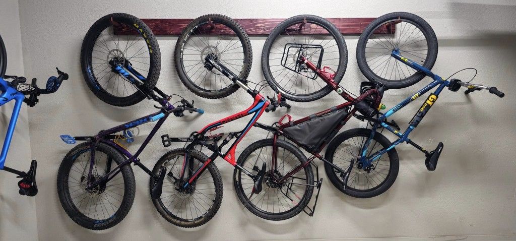 Wooden Bicycle Storage / Bike Hangers