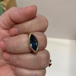 Unode50 Gold Plated Ring, Open Eye.