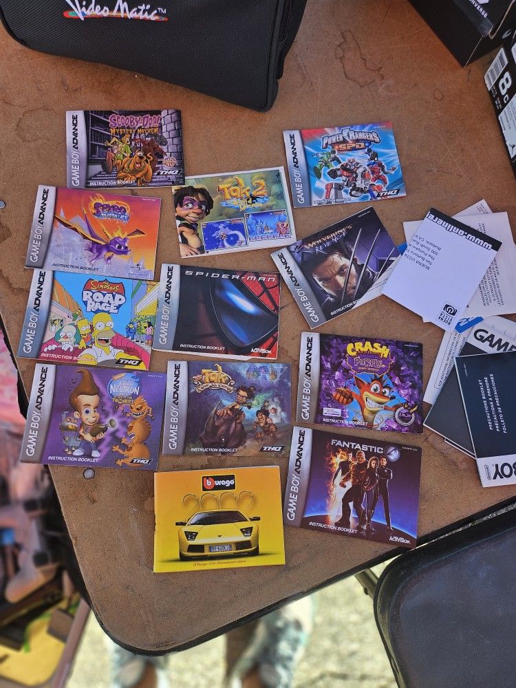 Gameboy Advance Booklets