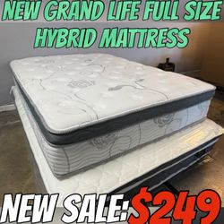 NEW GRAND LIFE FULL SIZE HYBRID MATTRESS 