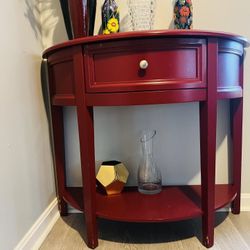 Beautiful Red Console table for $85