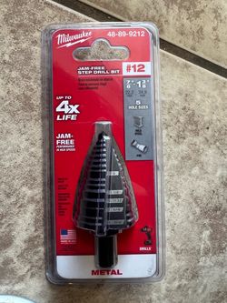 Milwaukee #12 Jam-Free Step Drill Bit