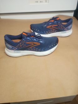 Brooks Glycerin GTS 20 Running Shoes Blue Orange Mens 13 D 1103831D444