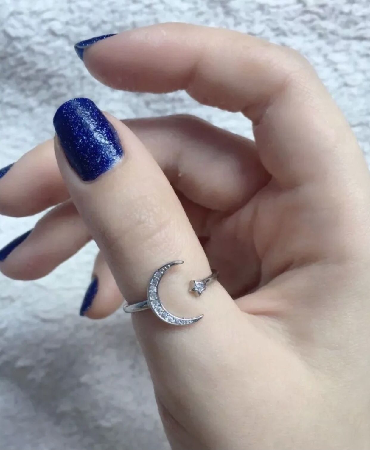 Sterling Silver Adjustable Ring 