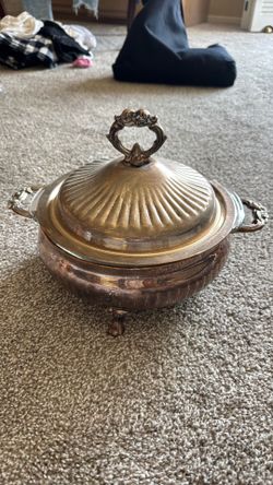 Silver serving dish