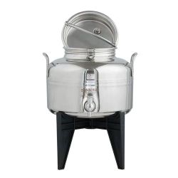 Sansone Stainless Steel Liquids Wine Container & Stand