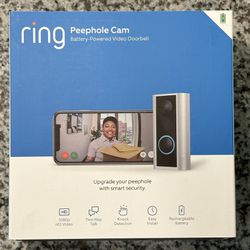 Ring Peephole Cam - Smart video doorbell, HD video, 2-way talk, easy installation Brand New Sealed 
