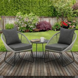 3 piece conversation set chairs 