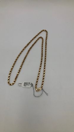14KT Yellow Gold Rope Style Chain 24-Inches Long 27.9 Grams (70490644)