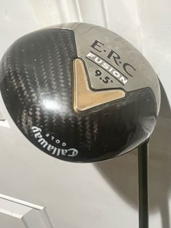 Callaway ERC Fusion 9.5° Driver RH Aldila NV Shaft 65 S Flex Callaway Grip and Callaway Golf FT-i Squareway Driver HeadCover Magnetic Closure . Used i