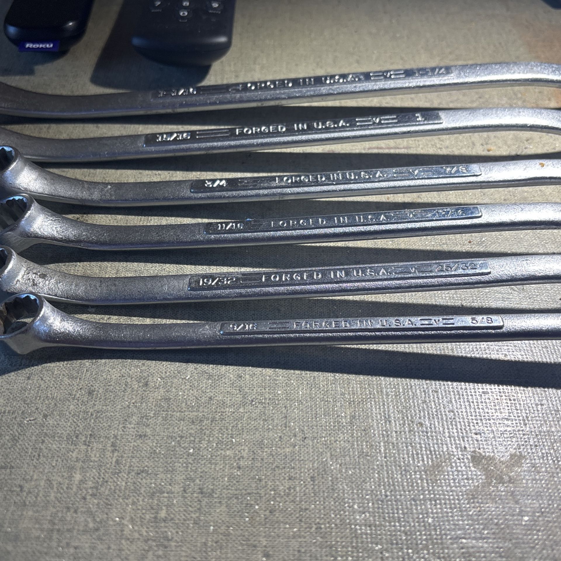 Vintage Craftsman=V= Series Offset Dbl Box End 12ptwrenches Ever Used