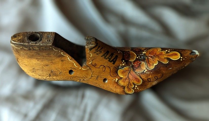 Vintage Hand Painted Shoe Mold