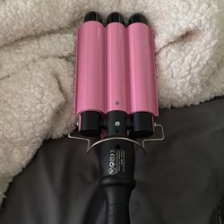 pink curling wand