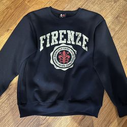 Men's Navy blue "Firenze" crewneck sweatshirt size large