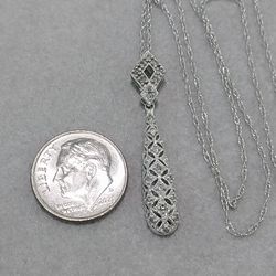 Diamond Necklace White Gold Wedding