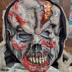 Vintage Easter Unlimited Fun World crypt creature mask Halloween bio zombie new