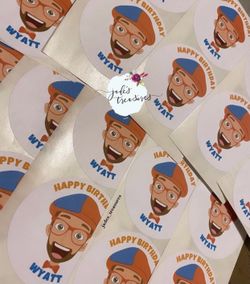 Blippi Sticker Labels