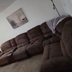 Sectional reclinable coaches moving asp needs to be gone by