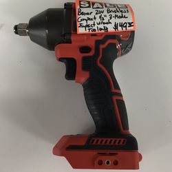Bauer 20V Brushless Compact 1/2” 3-Mode Impact Wrench Tool Only   
