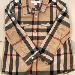 Burberry Boys Dress Shirt Size 2Y
