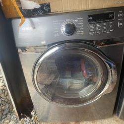 Samsung DV405GTPASU 27" Platinum Gas Dryer with Pedestal