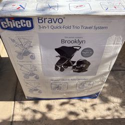 CHICCO BRAVO STROLLER TRAVEL SYSTEM