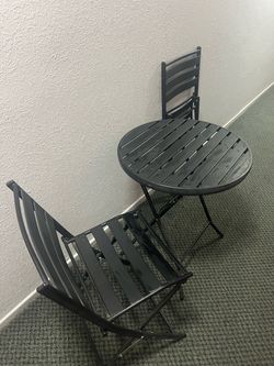 Small Black Patio Set for Sale