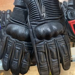 New Motorcycle Leather Armor Gloves $50