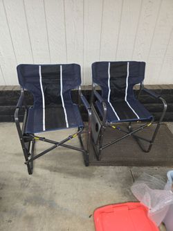 Beach Folding Chairs with Side Table