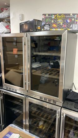 KingsBottle Stainless Steel Wine Refrigerator – Glass Door