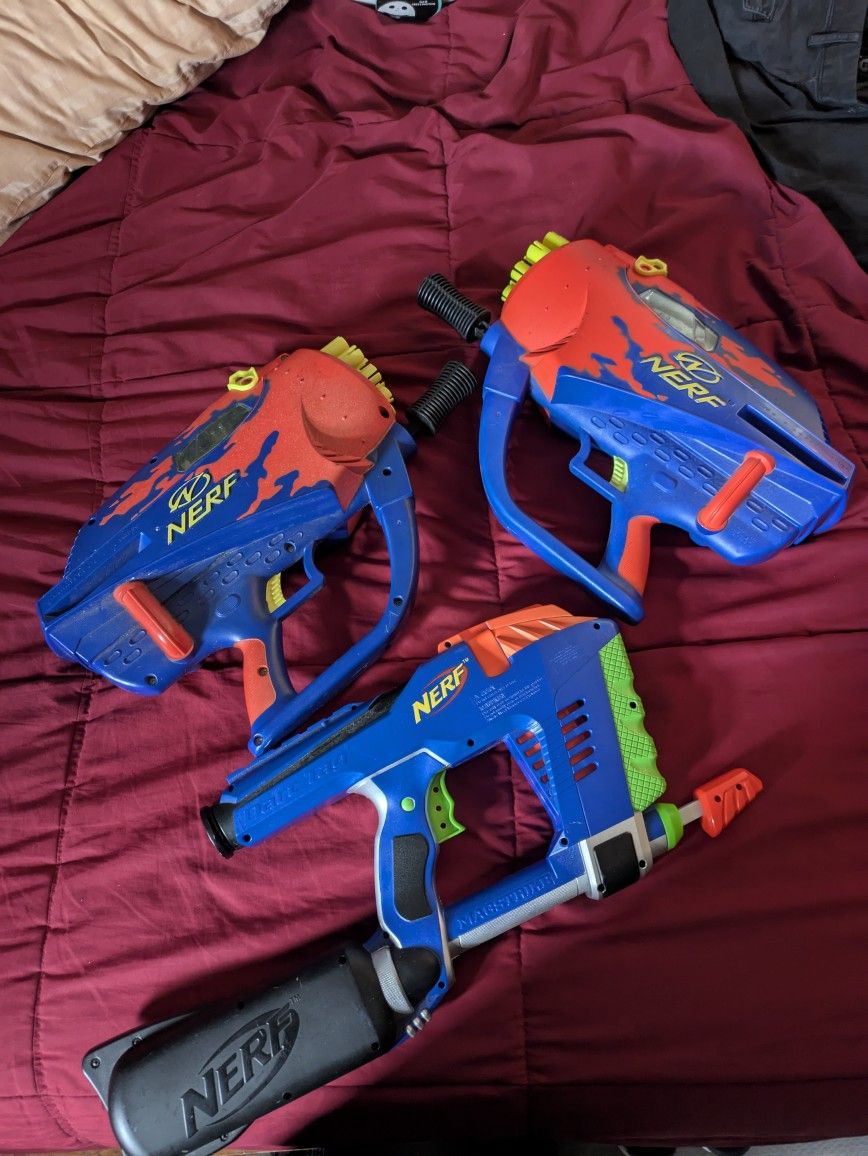 3 Toy Air Nerf Guns